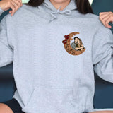 Personalized Upload Your Photo I Love You To The Moon And Back Couple Hoodie 2D Printed VQ231483