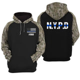 Personalized US Police Department & ID Hoodie 3D Printed KVH231505