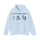 Personalized Upload Your Photo I'm A Simple Woman Dog Lovers Horse Lovers Gift Hoodie 2D Printed HN231517