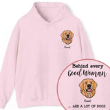 Personalized Upload Your Dog Photo Being Every Good Woman Are A Lot Of Dogs Hoodie 2D Printed VQ231549