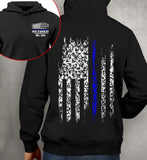 Personalized Thin Blue Line US Retired Police Custom Time Hoodie 2D Printed QTLVA231558