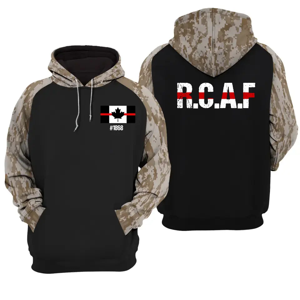 Personalized Canadian Firefighter Department & Custom ID Hoodie 3D Printed KVH231586
