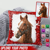 Personalized Upload Your Horse Photo Seguin Pillow Printed VQ231666