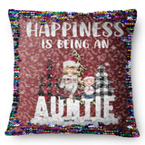 Personalized Happiness Is Being An Auntie Custom Kid Names Seguin Pillow Printed HN231673