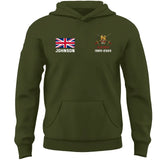 Personalized UK Military Custom Name & Time Hoodie 2D Printed KVH1672