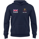 Personalized UK Military Custom Name & Time Hoodie 2D Printed KVH1672