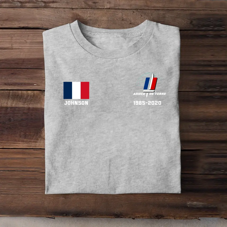 Personalized French Milirary Custom Name Hoodie 2D Printed KVH1670
