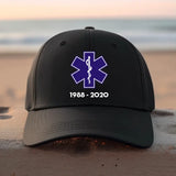Personalized Paramedic EMS EMT Retired Black Cap QTKH1718