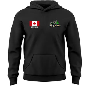 Personalized Canadian Trucker Custom Name Hoodie 2D Printed QTHN231767