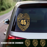 Personalized I Support Law Enforcement Decal Printed QTHN2451