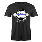 Personalized Retired Australian Police Blueline T-shirt Print LAHLVA2486