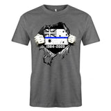 Personalized Retired Australian Police Blueline T-shirt Print LAHLVA2486