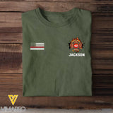 Personalized US Firefighter Custom Name Hoodie 2D/T-shirt Printed QTKVH2485