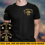 Personalized Australian Army Rank Camo Custom Name & Served Time T-shirt LAHKVH24129