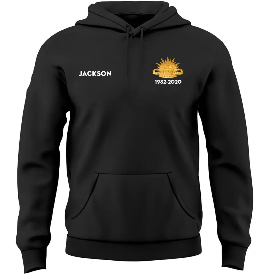 Personalized Veteran Don't Thank Me Respect My Brothers That Never Came Back Australian Veteran Hoodie 2D Printed QTKVH24133
