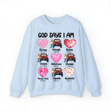 Personalized God Says I Am Jeep Girl Sweatshirt or Hoodie 2D Printed HN24149