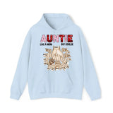 Personalized Auntie Like A Mom But Cooler Valentine's Day Sweatshirt or Hoodie 2D Printed HN24144