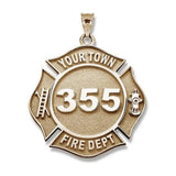 Personalized Firefighter Badge Any Number & Department Firefighter Badge Necklace Firefighter Gift