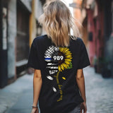 Personalized You Are My Sunshine Sunflower Police ID T-shirt Printed VQ24199