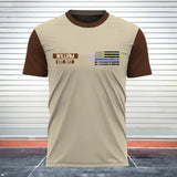 Personalized US Police Punisher Tshirt Printed 24249AHVH
