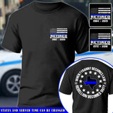 Personalized When Tyranny Becomes Law Rebellion Becomes Duty US Retired Police Map States T-shirt Printed AHVQ24278