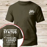 Personalized Relationship Status Single Taken By A Super Sexy Farmer & Don't Have Time For Your Sh* T-shirt Printed KVH24300