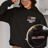 Personalized US Firefighter ID & Name Hoodie 2D Printed VQ24334
