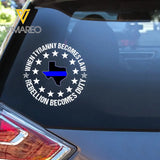Personalized When Tyranny Becomes Law Rebellion Becomes Duty US Police States Flag Decal Printed AHVQ24360