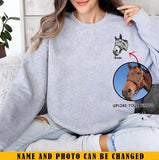 Personalized Upload Horse Photo Sweatshirt KVH 24386