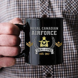 Personalized Canadian Army Rank Camo Custom Name & Time Black Mug Printed AHLVA24414