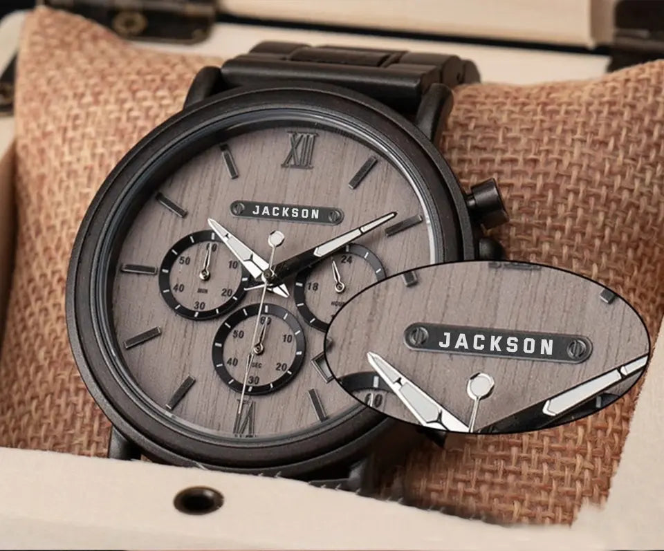 Personalized Canadian Army Rank Camo Custom Time Wooden Watch Printed KVH24465
