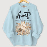 Personalized Aunt Like A Mom Only Cooler Hands with Kid Names Sweatshirt Printed VQ24477