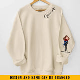 Personalized Police Couple Officer Wife Custom Name Sweatshirt Printed QTKVH24496