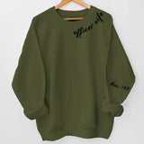 Personalized Officer Wife Police Custom ID Sweatshirt Printed QTLVA24505