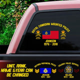 Personalized Royal Canadian Mounted Police Rank & Custom Name Decal Printed VQ24546