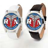 Personalized Medical Nurse Logo Registered Nurse Gift For Nurse Women Watch Leather Band Printed AHHN24565