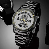 Personalized US Army Logo & Custom Name Served Time Watch Printed AHLVA24582