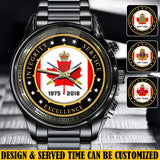 Personalized Integrity Service Excellence Canadian Army Logo Watch Printed AHVQ24583