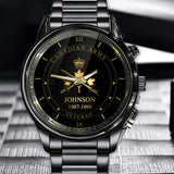 Personalized Canadian Armed Forces Rank Camo Custom Name & Served Time Watch Printed AHVQ24563