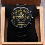 Personalized US Army Corps Rank Camo Custom Name & Served Time Watch Printed AHVQ24551