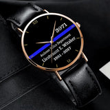 Personalized Police Department Custom Rank Name ID & Served Time Women Watch Printed QTVA24590