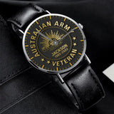 Personalized Australian Army Logo Custom Name & Served Time Women Watch Printed KH24591