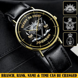 Personalized Ready To Fight Australian Veteran Rank Camo Women Watch Printed AHVA24601
