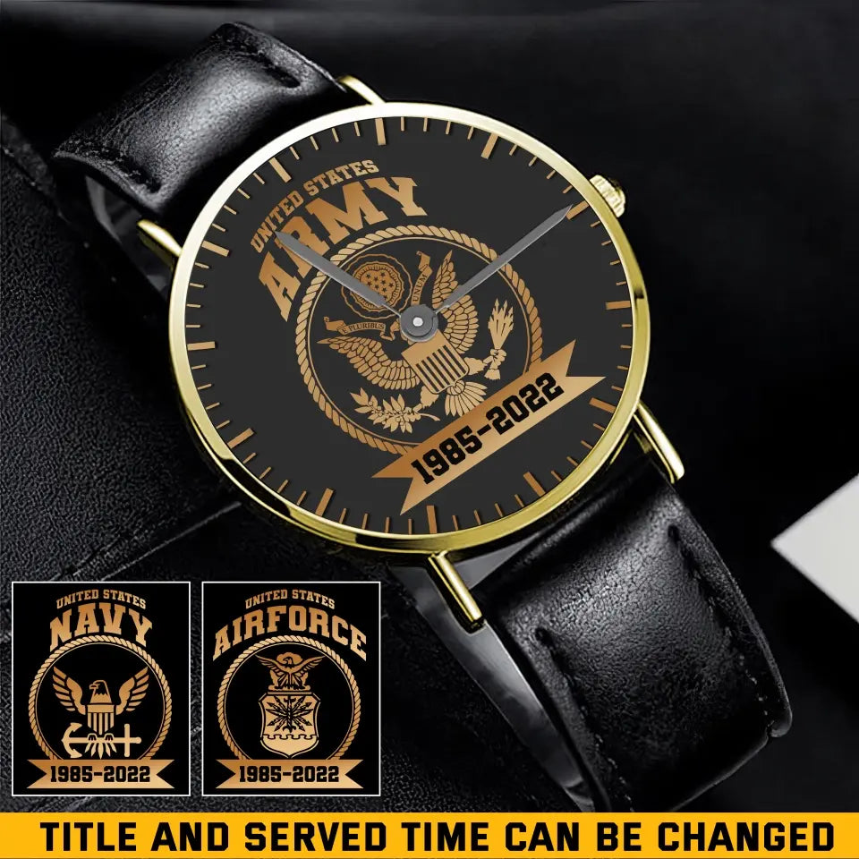 Personalized United States Army Logo Custom Time Women Watch Printed AHKH24617