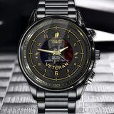 Personalized French Army Veteran Rank Camo & Custom Time Watch Printed AHVA24638