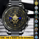 Personalized Australian Police Branch Logo Custom Name & Time Watch Printed LVA24645
