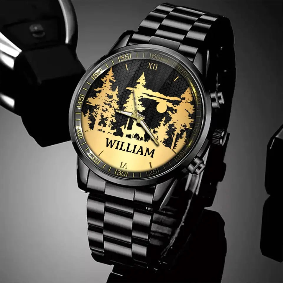 Personalized Deer Hunting Custom Name Watch Printed LVA24654