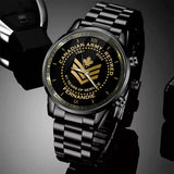 Personalized Canadian Army Retired Rank Camo Custom Name & Served Time Watch Printed AHVA24652