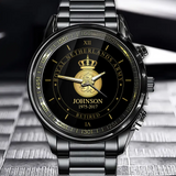 Personalized Retired Royal Netherlands Army Logo Custom Name & Time Watch Printed AHVQ24666