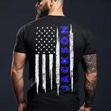 Personalized US Police Branch Rank Custom Name T-shirt Printed KVH24668